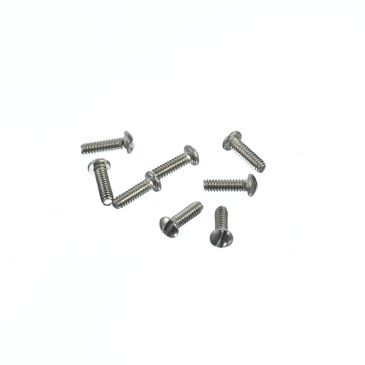 M0.8 M1.0 M1.2 kepala panci baja tahan karat sekrup mini mikro kecil berlubang