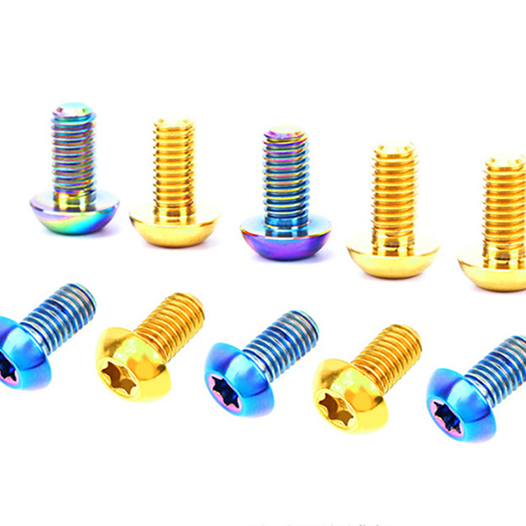 Sekrup paduan titanium torx kepala kancing