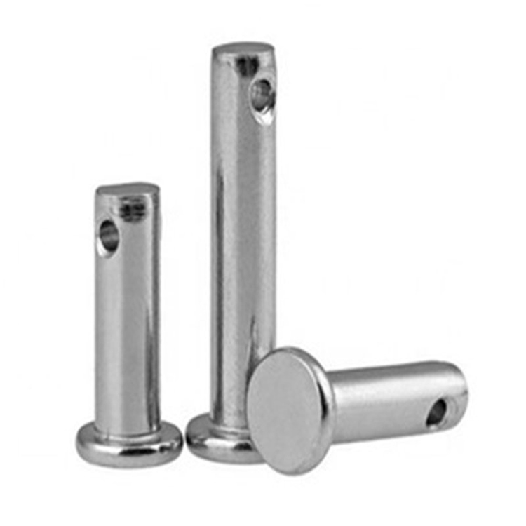 DIN1444 Clevis Pin Flat Head Rivet Dengan Lubang berkualitas tinggi