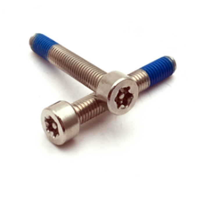 Baut kunci perbaikan torx berlapis nilon 304 baja tahan karat M5 ISO14579