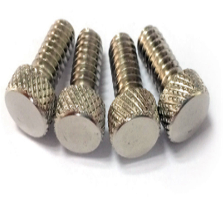 Sekrup jempol knurled kepala cangkir baja tahan karat M6