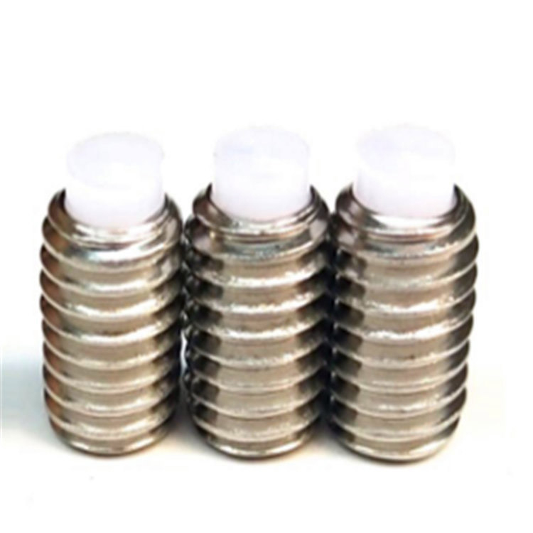Sekrup Set Soket Hex Nilon Stainless Steel Dengan Titik Datar