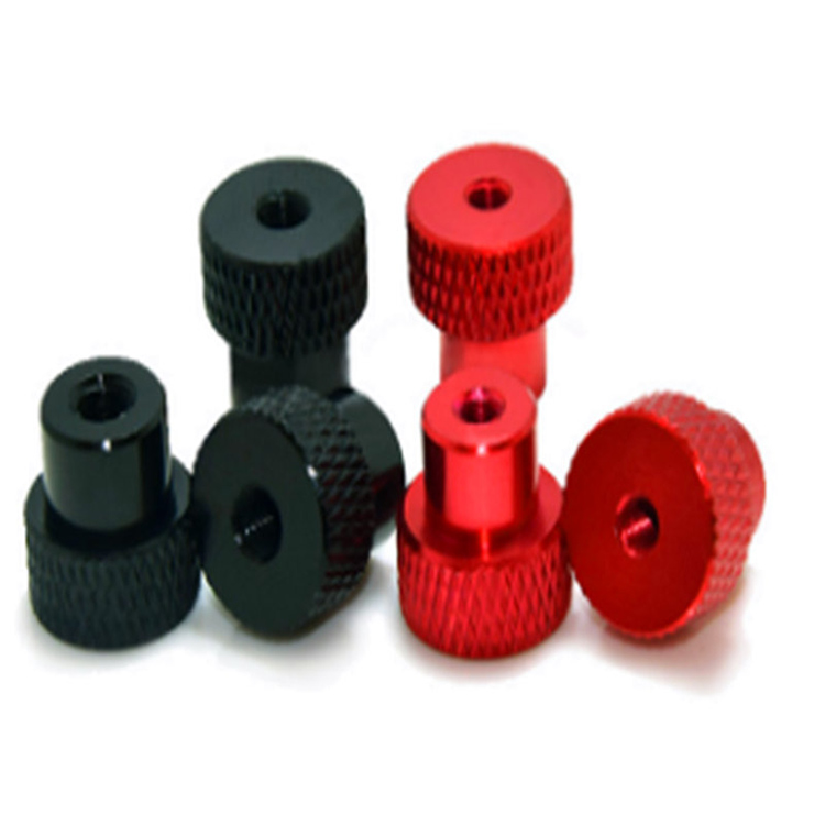 Mur jempol knurled paduan aluminium anodized warna desain baru