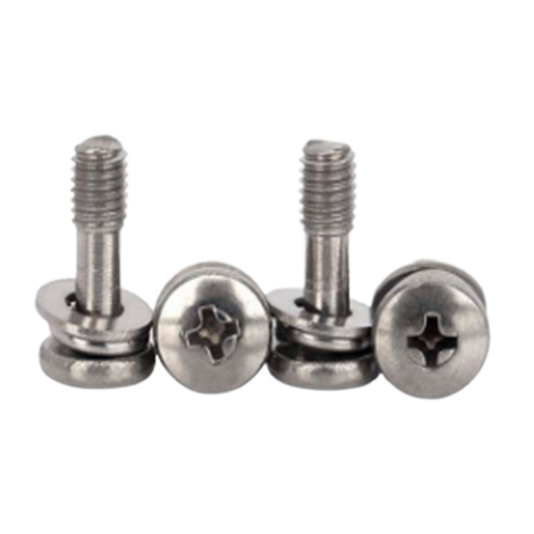 Sekrup Panel Penahan Silang Kepala Pan Stainless Steel 18-8 dengan ring