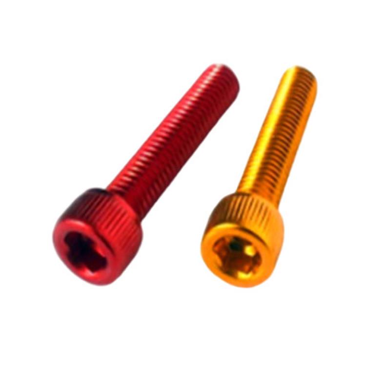 Baut kepala cangkir soket Hex Mur Titanium Gr2 Gr5 warna-warni