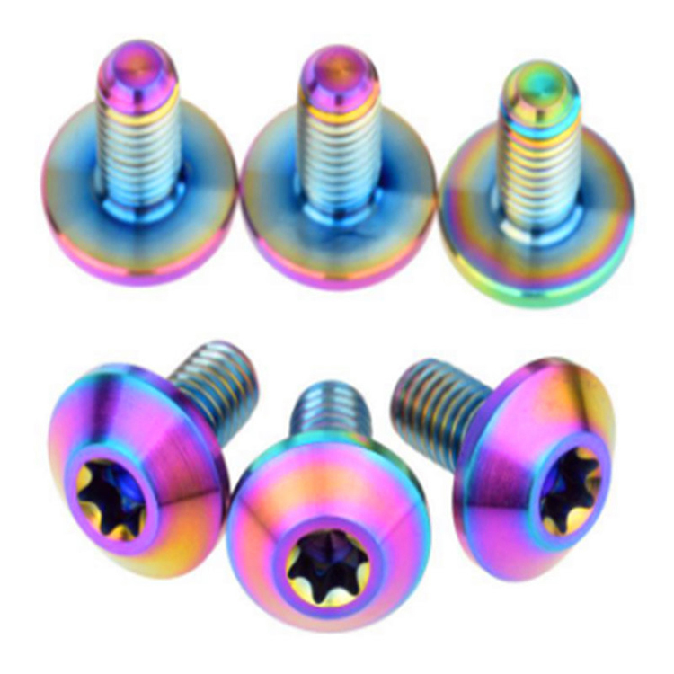 Sekrup Titanium Berkualitas Tinggi M5x10 GR5 TC4 Ti-6al-4v untuk sepeda