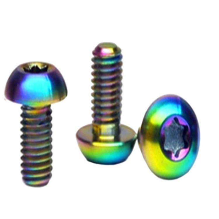 Sekrup Titanium kepala torx M3 M4 M5 M6 M8 M10 GR2 GR5 untuk sepeda