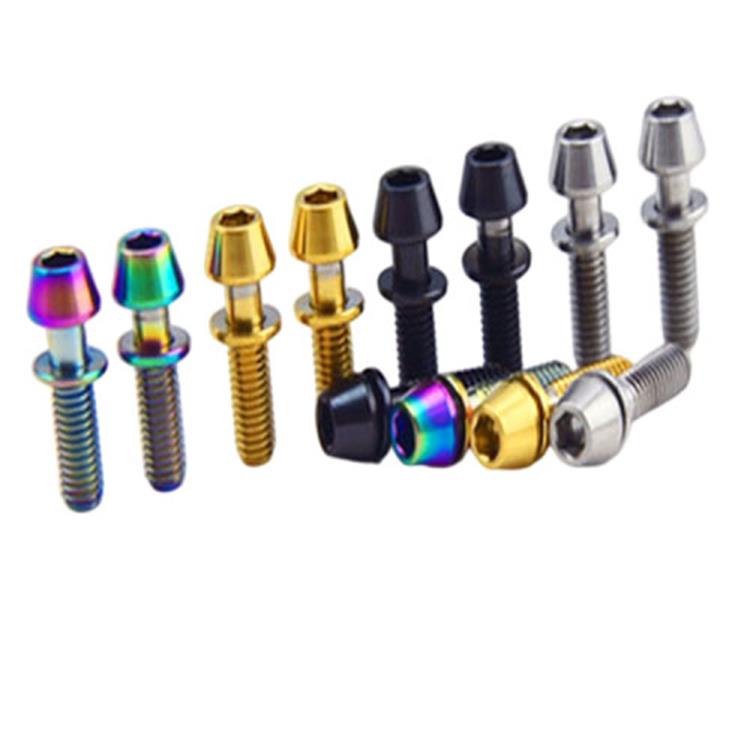 Sekrup Kepala Tirus Hex Titanium Allex M5x16mm dengan Mesin Cuci