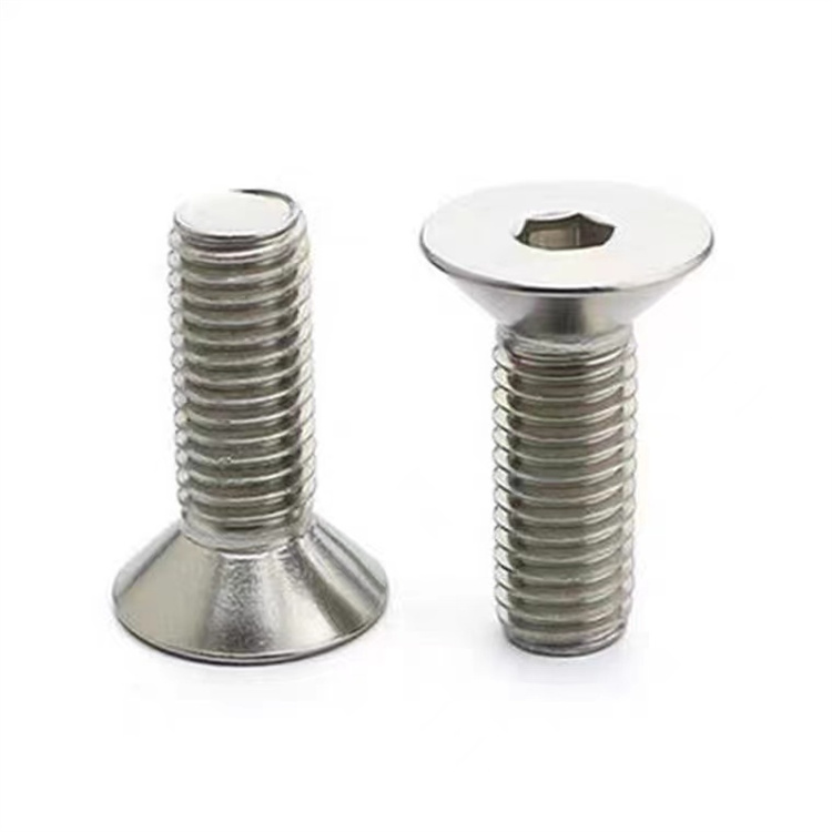 Sekrup allen m1 kepala countersunk baja tahan karat untuk furnitur