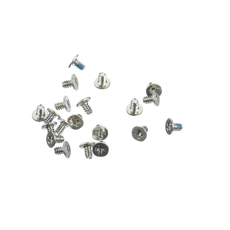 Ulir kepala datar m1 baja tahan karat mengunci sekrup mikro 0,5 mm