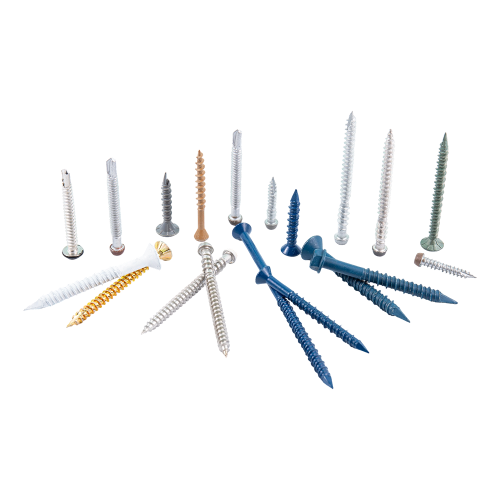 Sekrup rangka kayu baja tahan karat kepala countersunk warna-warni Sekrup rangka kayu baja tahan karat kepala countersunk warna-warni