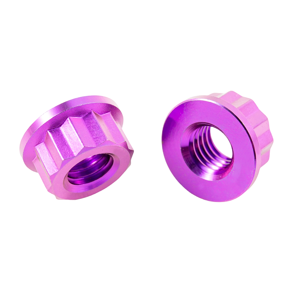 Mur flensa titanium hex warna yang disesuaikan Mur flensa titanium hex warna yang disesuaikan