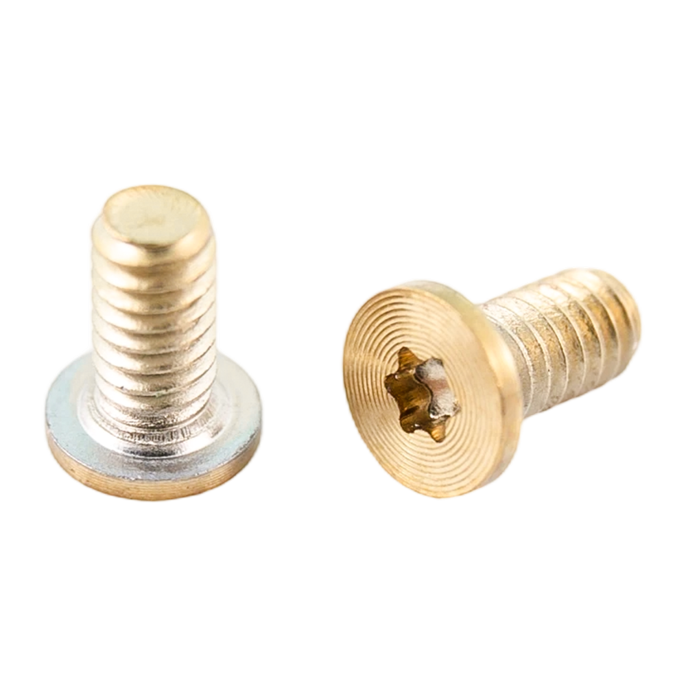 Sekrup pola CD ulir mesin baja tahan karat kepala torx PVD emas Sekrup pola CD ulir mesin baja tahan karat kepala torx PVD emas