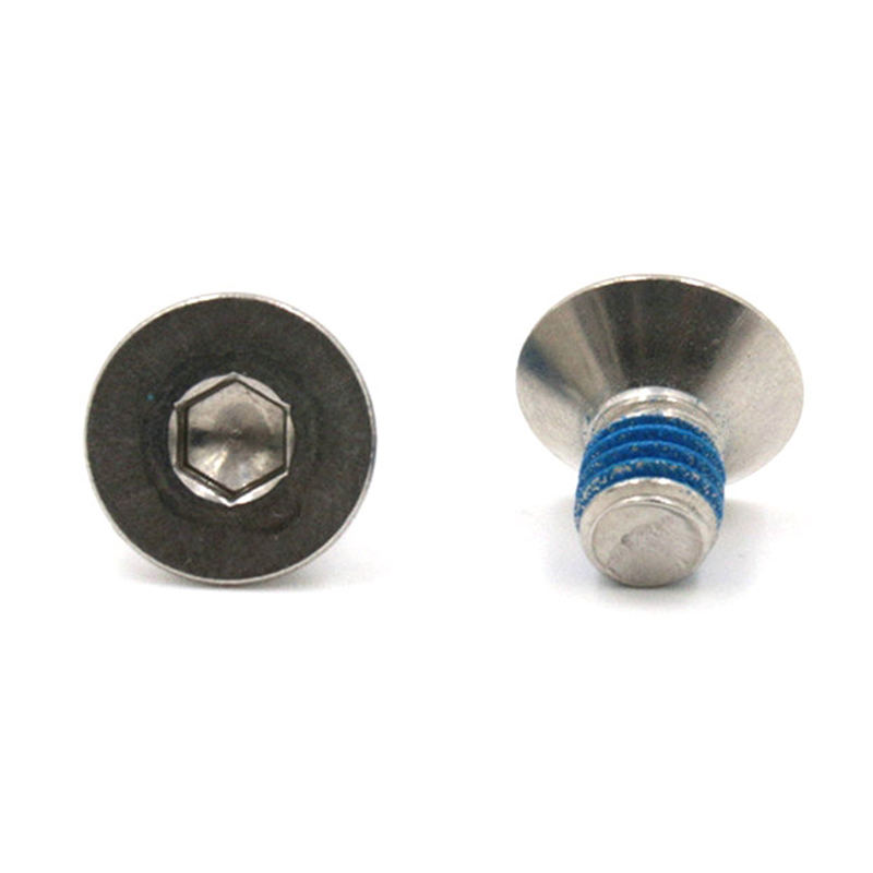 Sekrup mikro mini soket kepala countersunk terlaris dengan tambalan nilon Sekrup mikro mini soket kepala countersunk terlaris dengan tambalan nilon