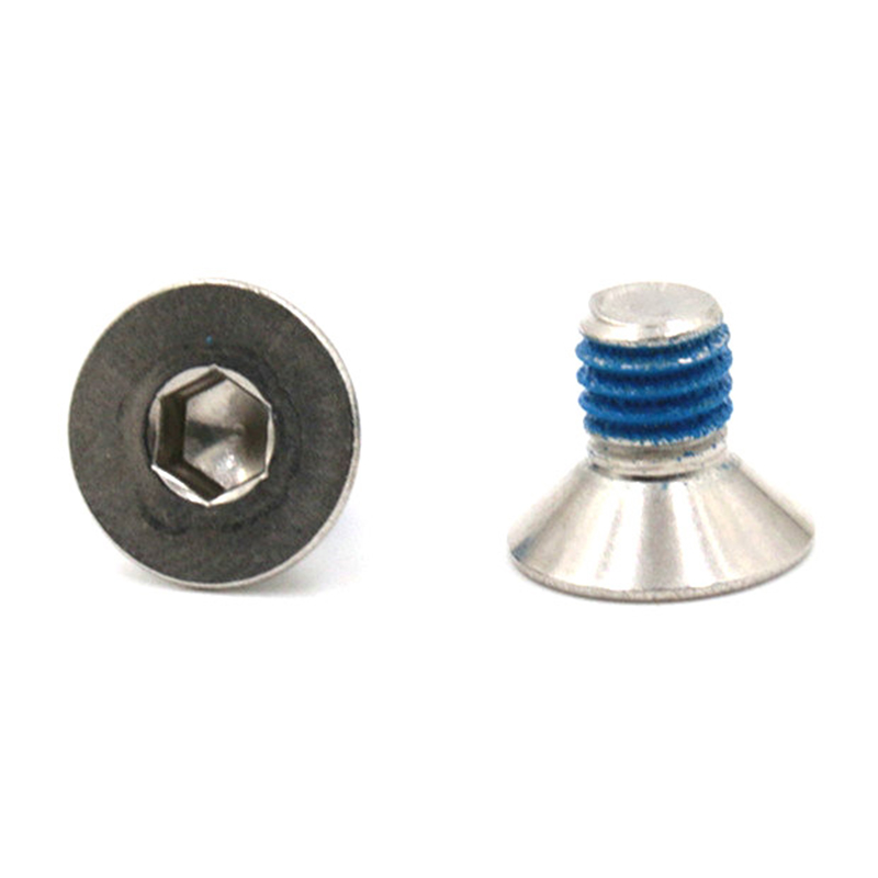 Sekrup mikro mini soket kepala countersunk terlaris dengan tambalan nilon