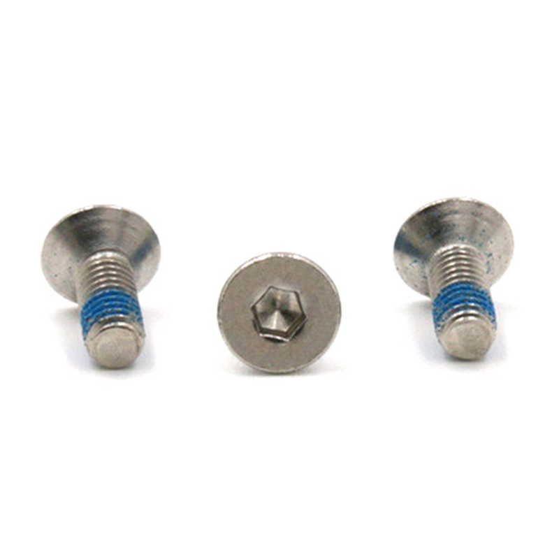 Sekrup mikro mini soket kepala countersunk terlaris dengan tambalan nilon Sekrup mikro mini soket kepala countersunk terlaris dengan tambalan nilon