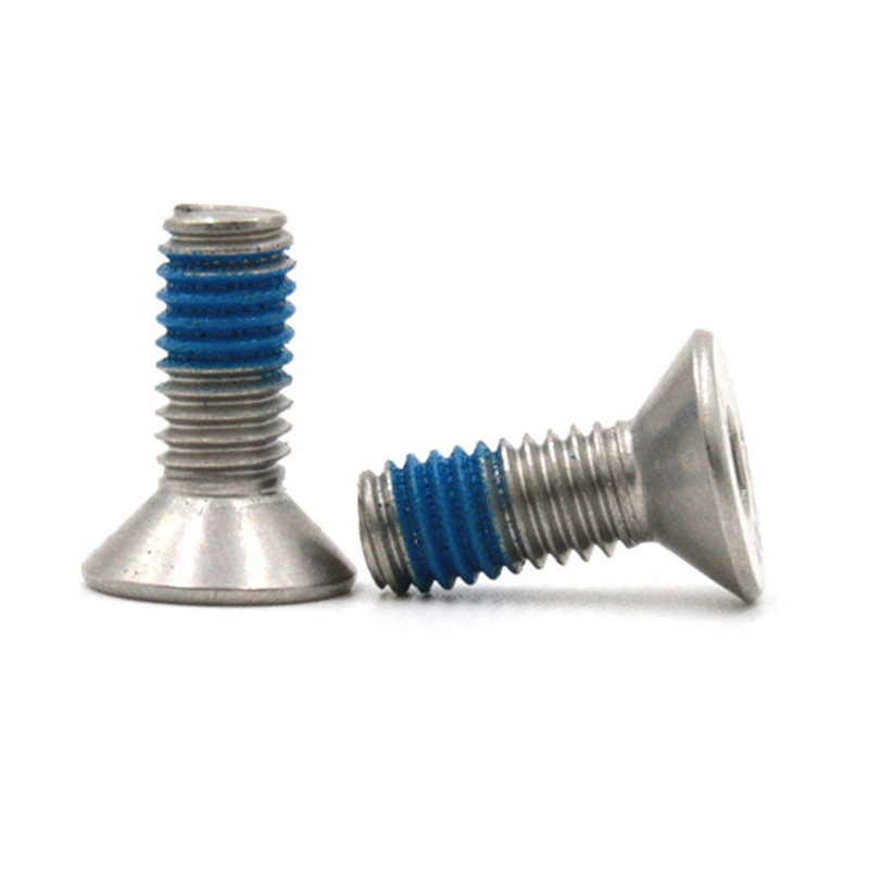Sekrup pengunci mini mikro soket hex kepala countersunk datar 304 dari baja tahan karat