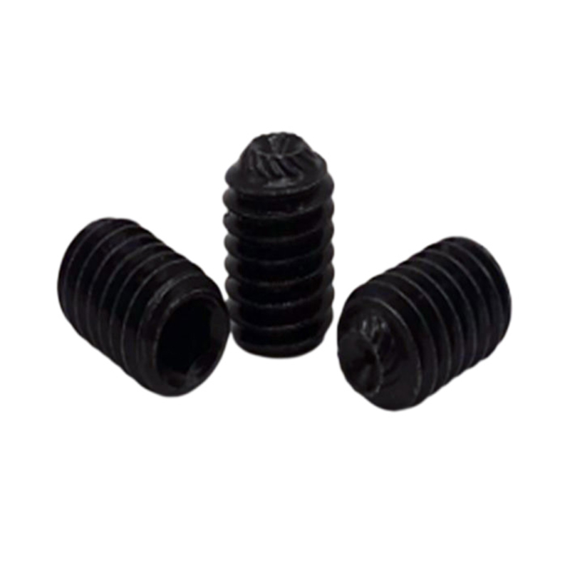 Allen drive warna hitam tanpa sekrup set grub titik cangkir knurled kepala Allen drive warna hitam tanpa sekrup set grub titik cangkir knurled kepala