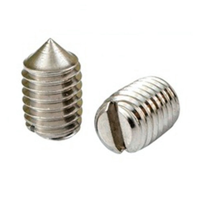 Sekrup set soket knurled baja tahan karat DIN 916K dengan titik cangkir