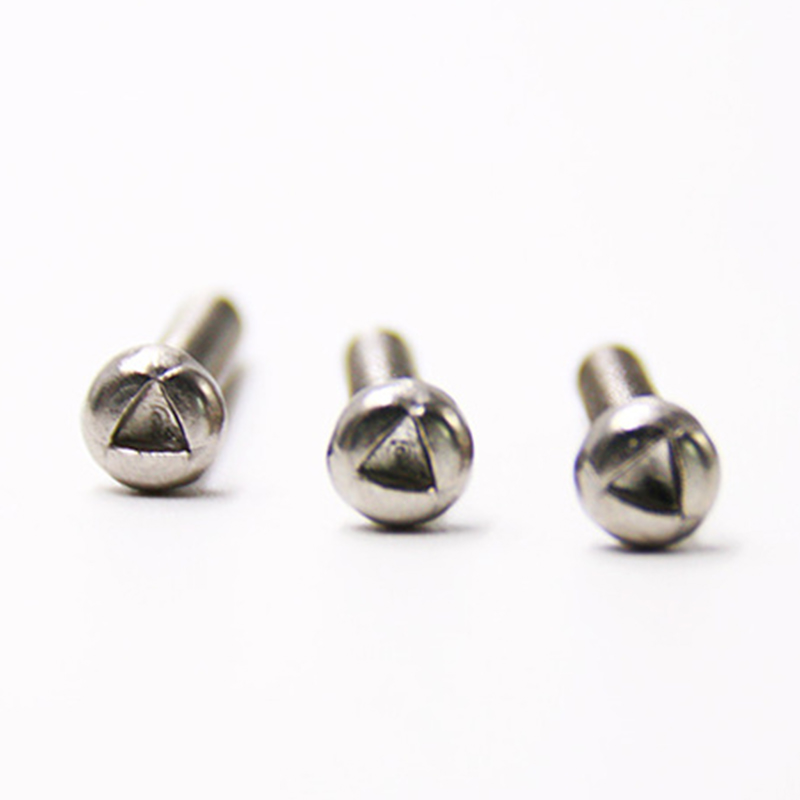 Sekrup bukti tamper trigroove kepala bulat m6 yang disesuaikan Sekrup bukti tamper trigroove kepala bulat m6 yang disesuaikan