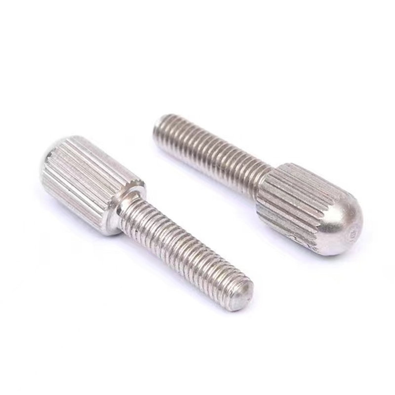 Sekrup m3 kepala sempit knurled baja tahan karat desain baru