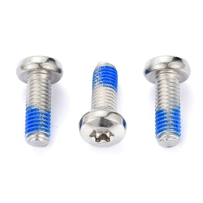 Sekrup mesin torx kepala bulat M3 dengan tambalan nilon Sekrup mesin torx kepala bulat M3 dengan tambalan nilon