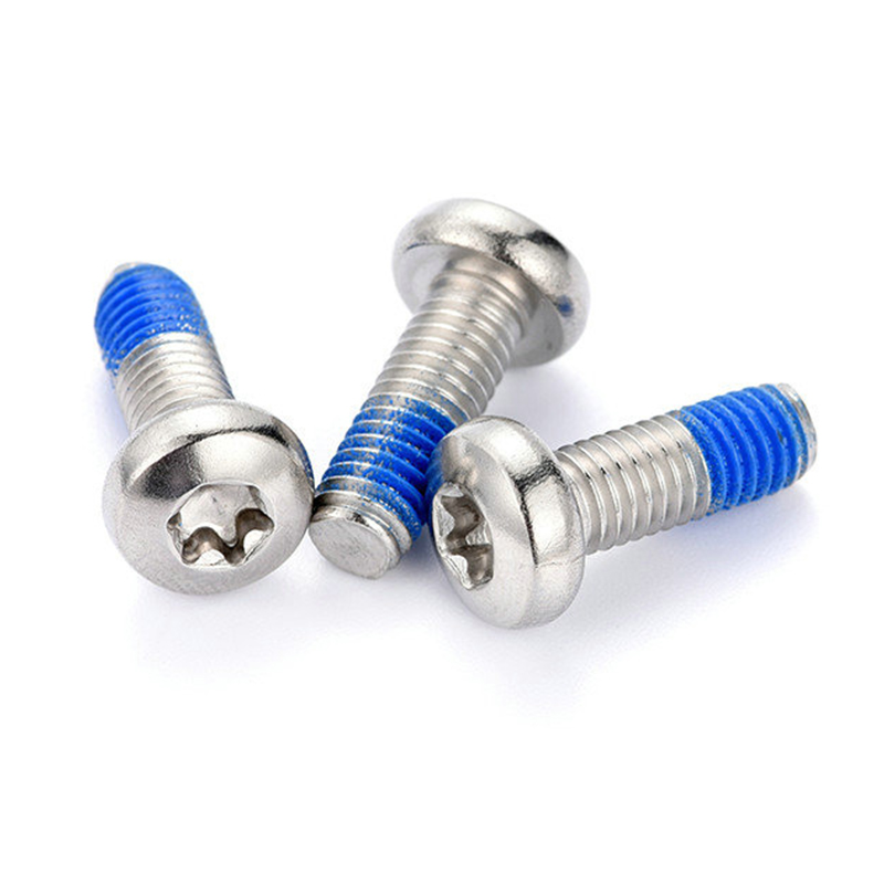Sekrup mesin torx kepala bulat M3 dengan tambalan nilon Sekrup mesin torx kepala bulat M3 dengan tambalan nilon