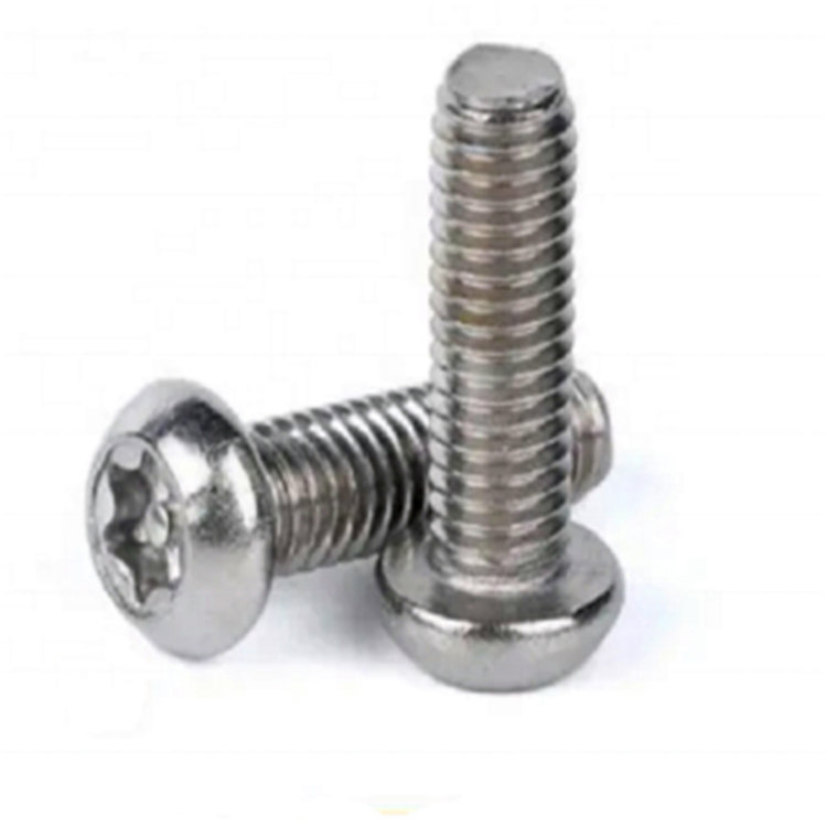 Sekrup keamanan torx 6-lobus pin tahan kerusakan kepala tombol ISO7380